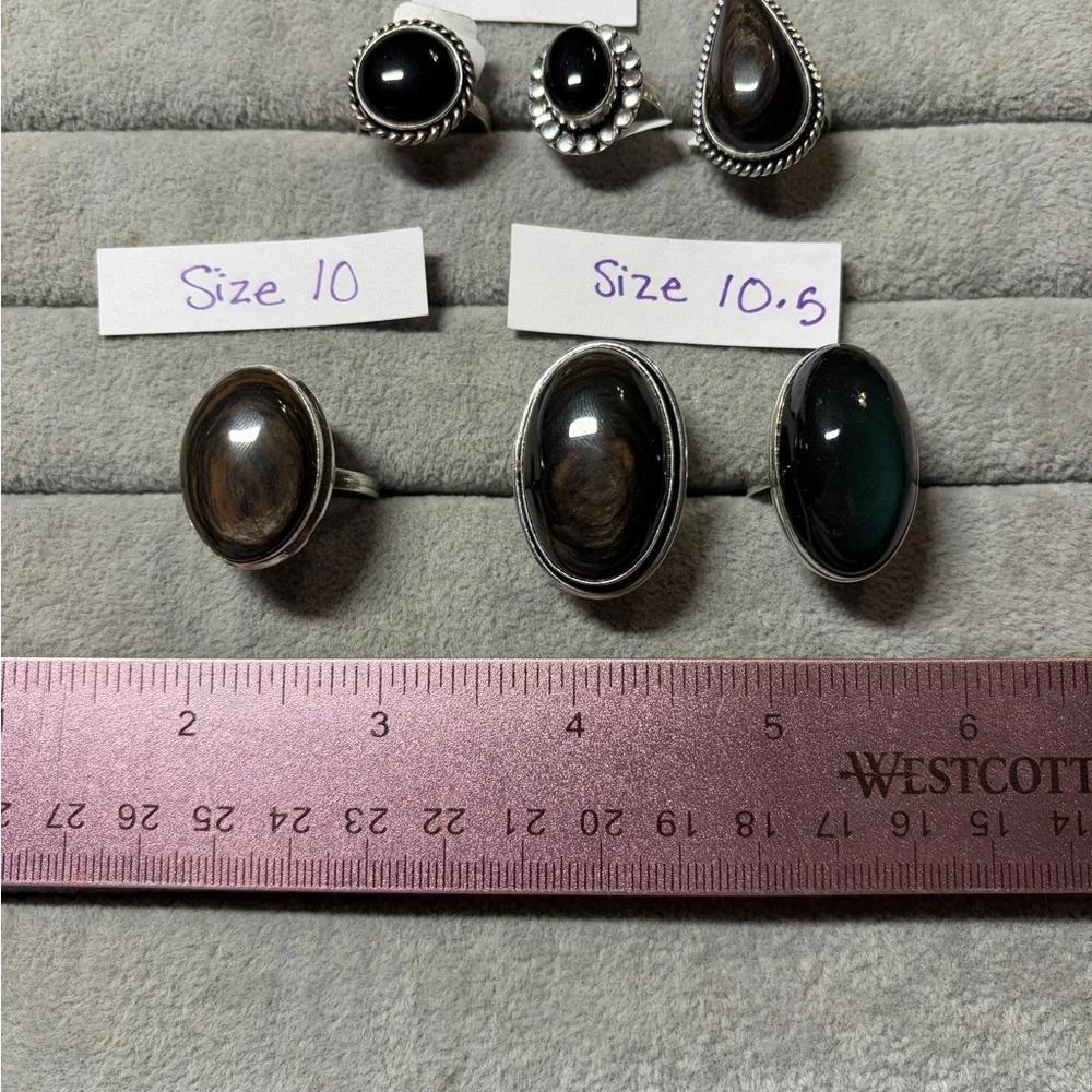 Obsidian Rings
